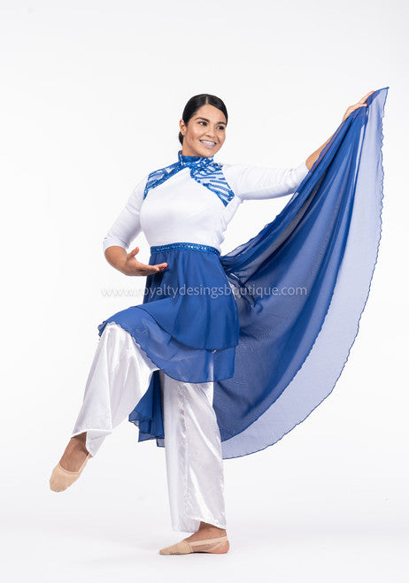 SERENITY Collection - Tunic white and blue