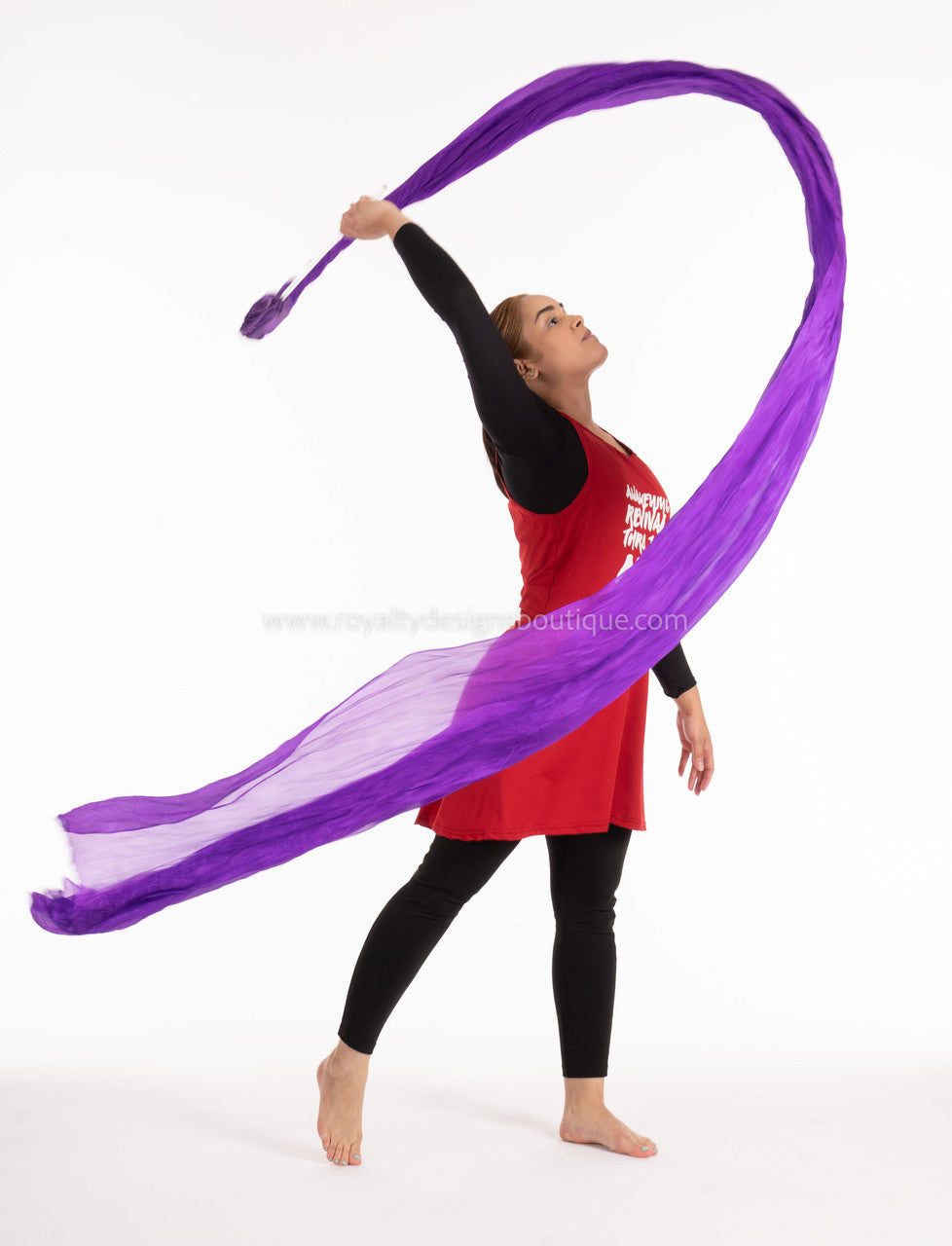 Dance Throw Streamer in silk - solid colors available