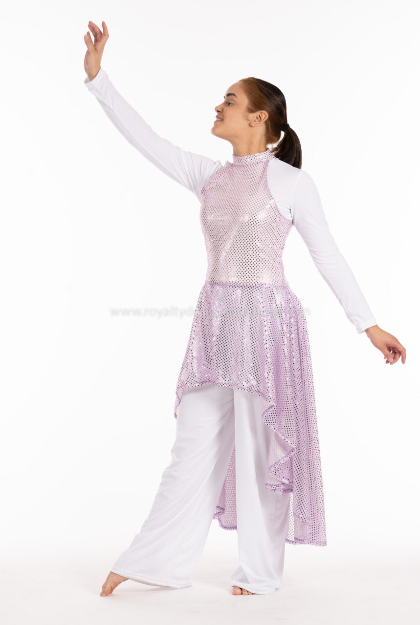 Long Beautiful Hi-low Sequin Tunic