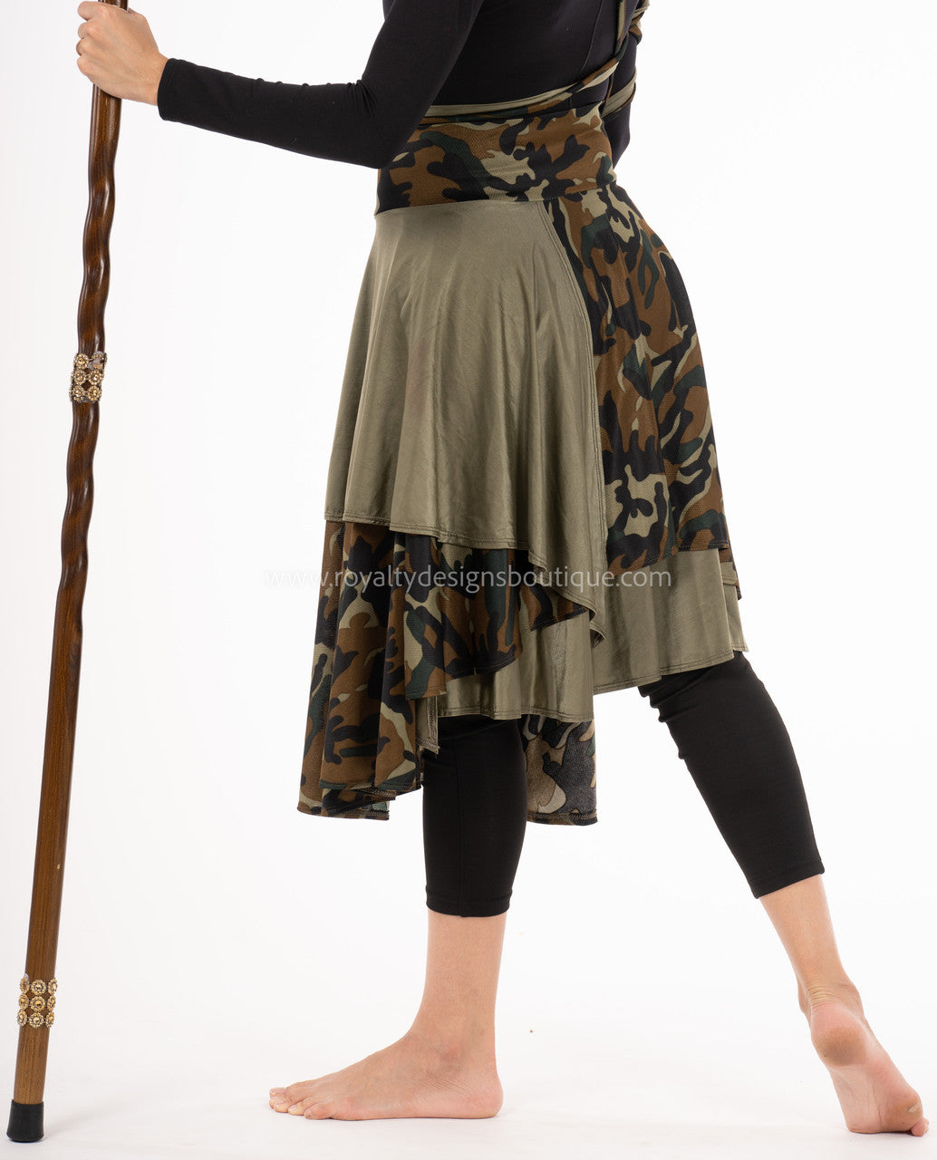 CONQUER Camouflage Wrap Around Skirt