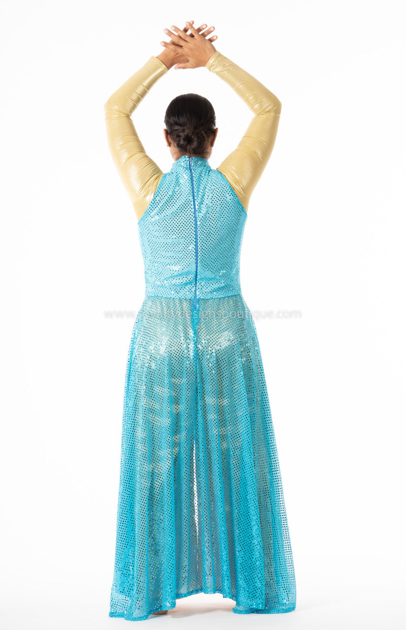 Long Beautiful Hi-low Sequin Tunic