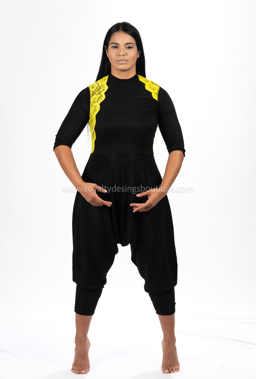 BORN AGAIN : Collection - Black Harem with yellow details