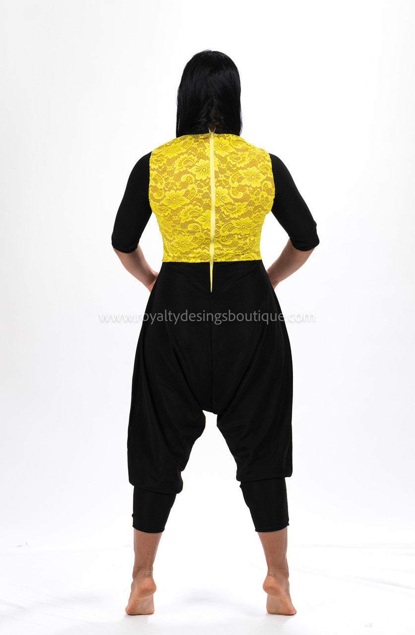 BORN AGAIN : Collection - Black Harem with yellow details